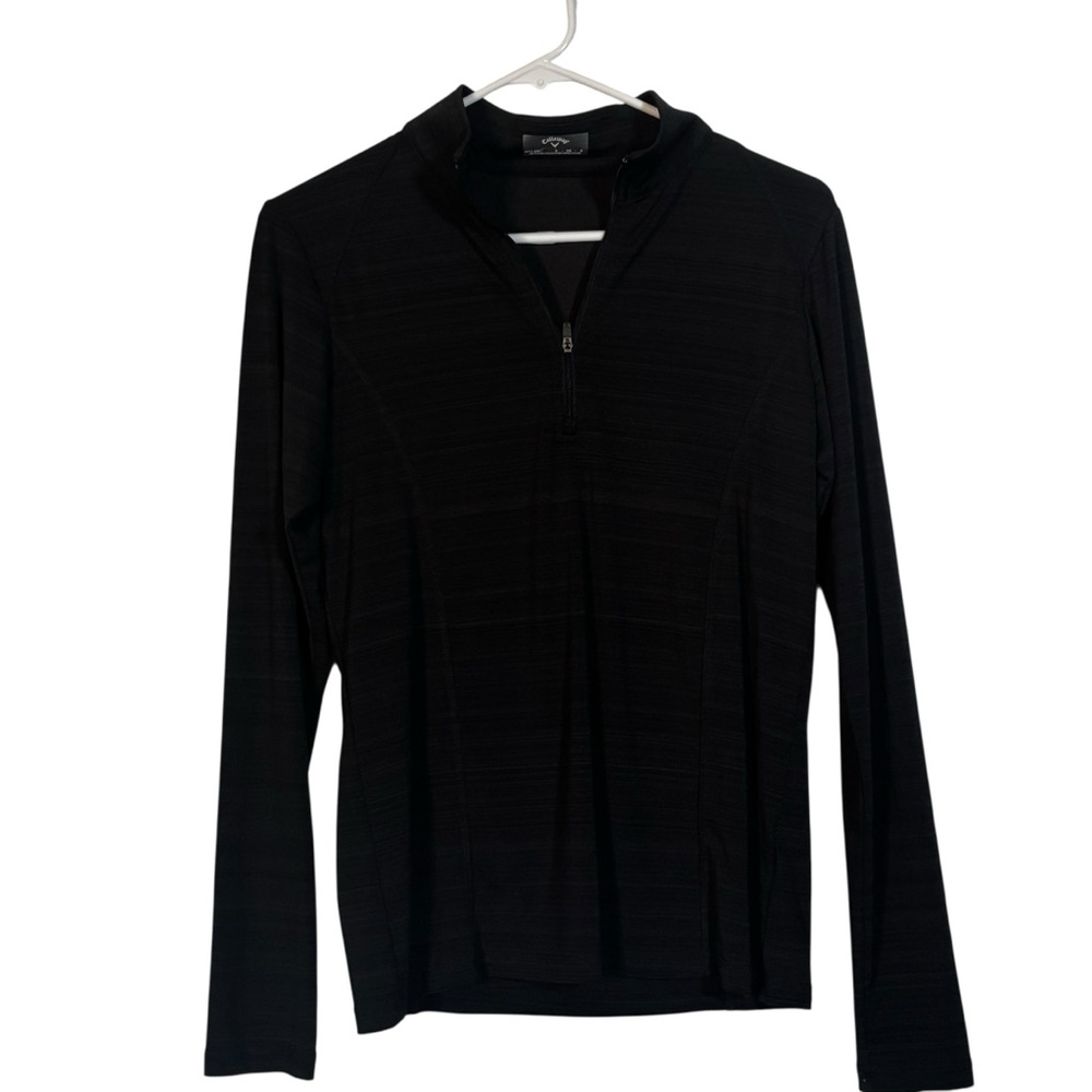 Callaway Black Opti-Dri Quarter-Zip Pullover EUC